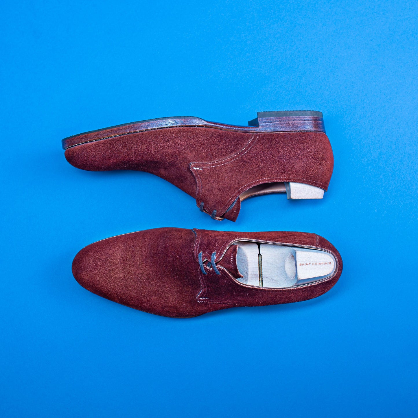 Two eyelet Derby with plain tip