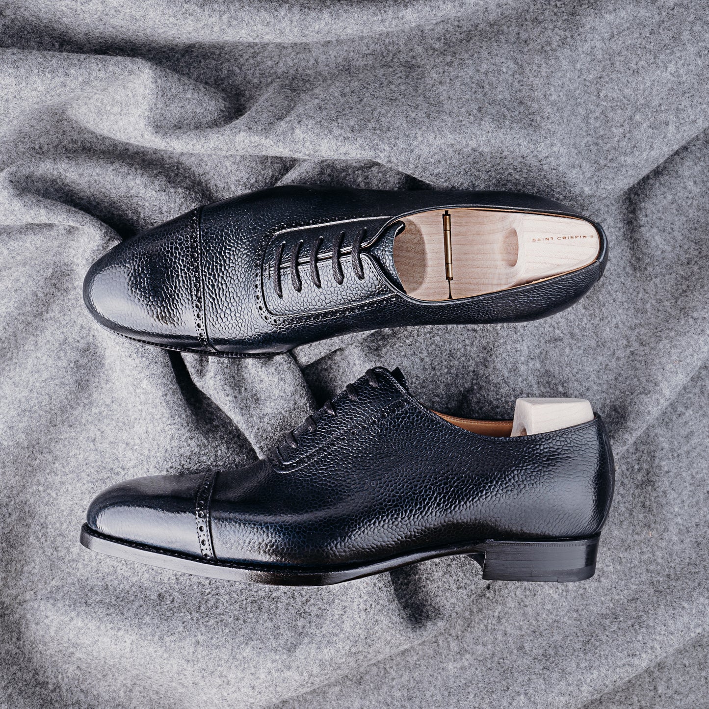 Straight toe box oxford with small heel part 8.5F