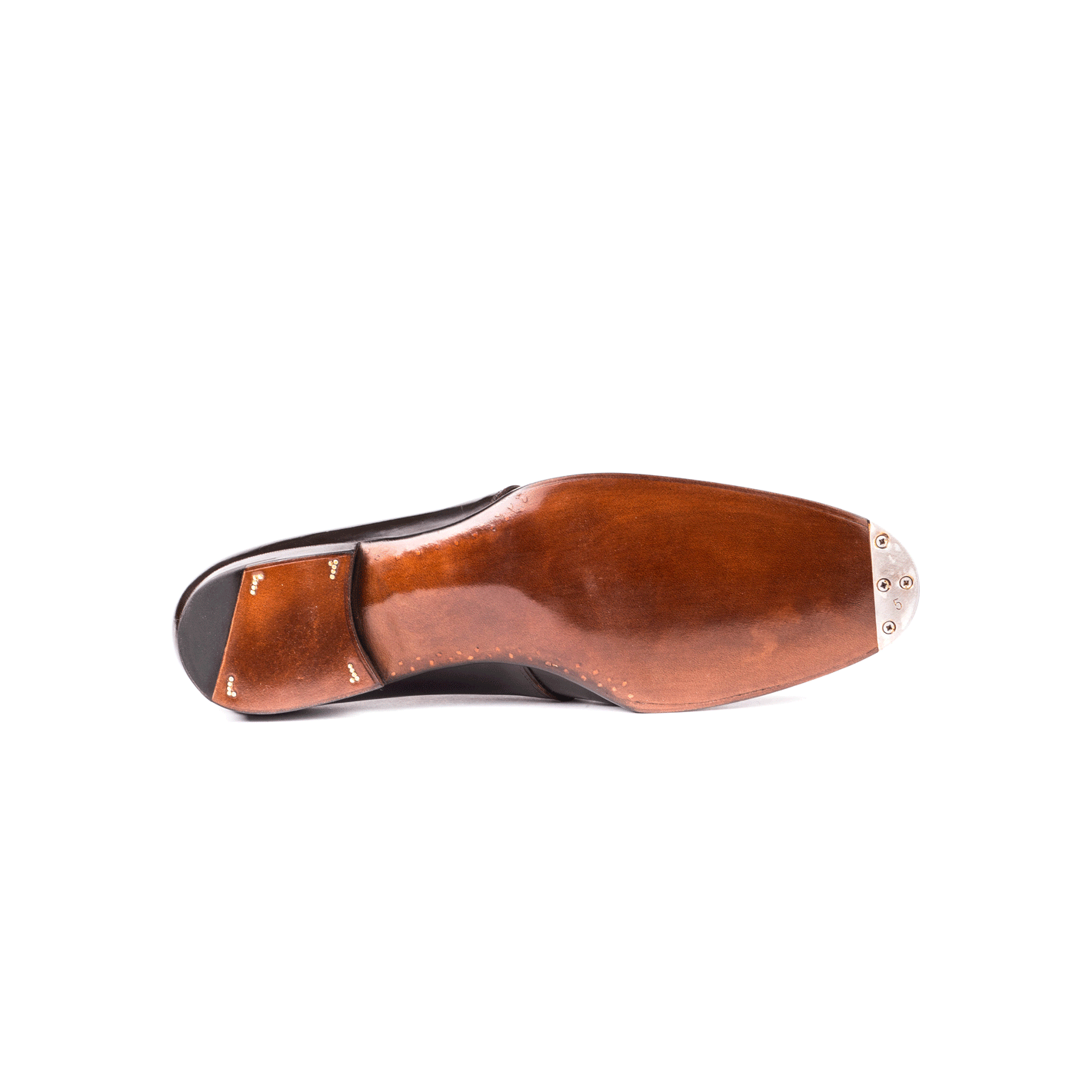 Elegant, five eyelet Derby in dark brown Cordovan leather