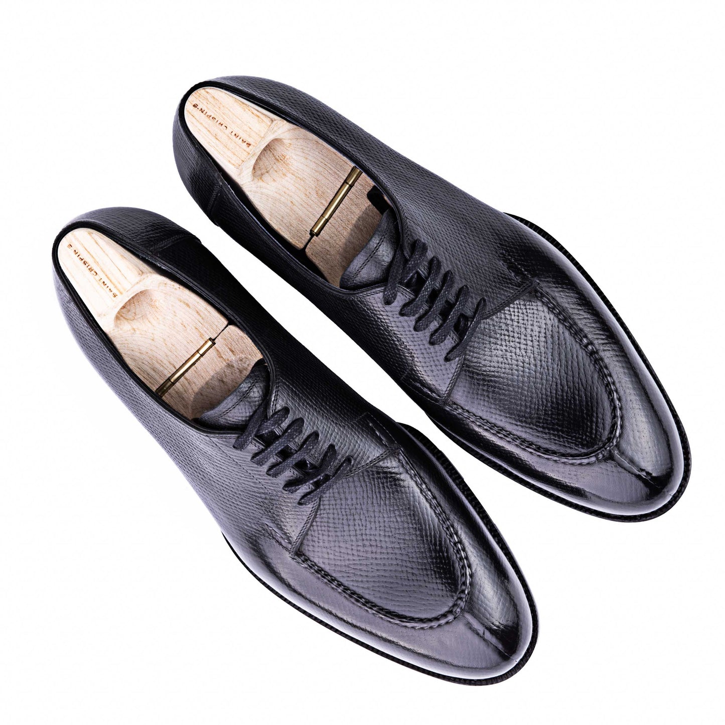 Five eyelet split toe Derby with hand stitched apron
