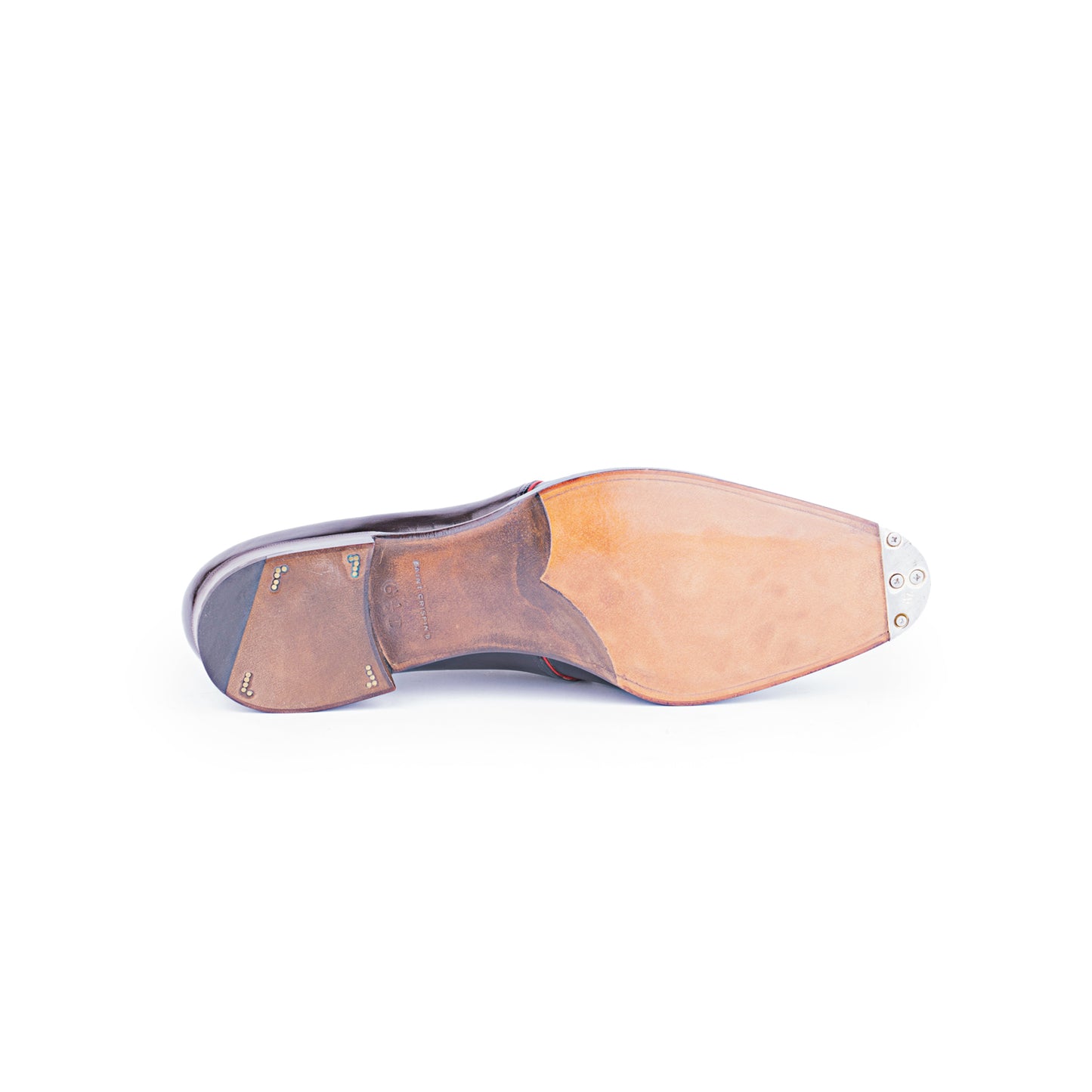 Three eyelets Derby with apron brogueing