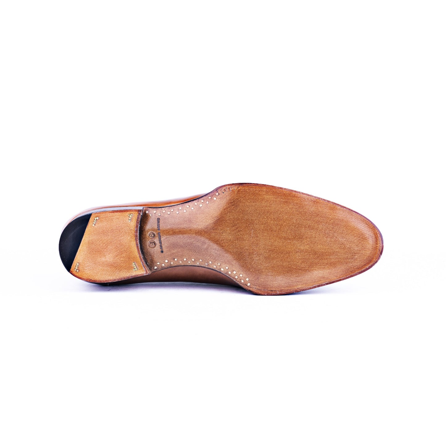 Five eyelet split toe Derby with hand stitched apron