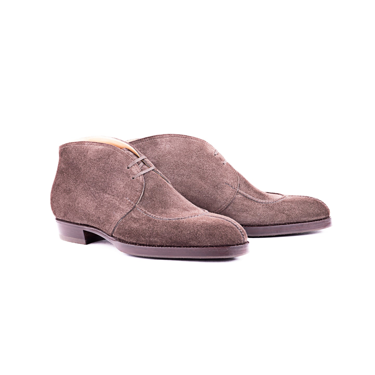 Chukka boots with handstitched Norwegian apron - 6.5F