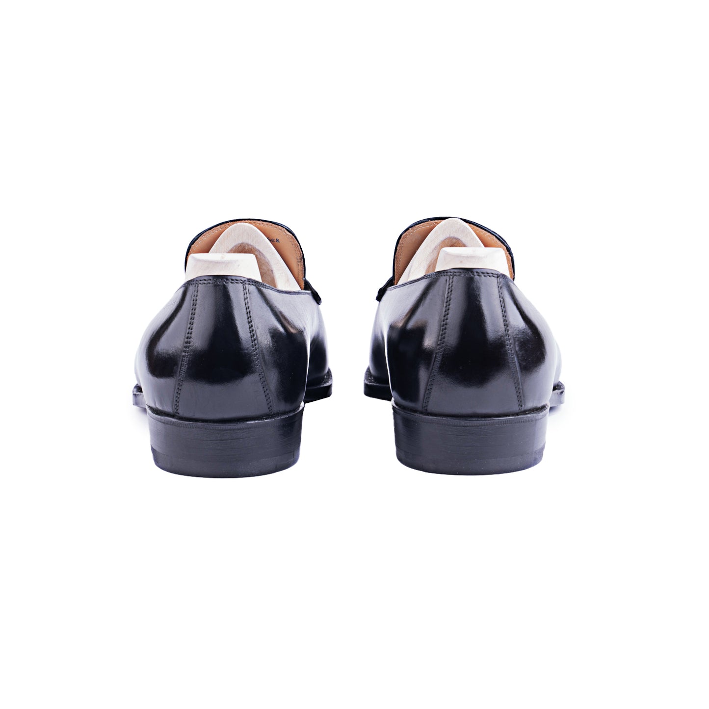 Entwinded loafer in Black Crust calf leather