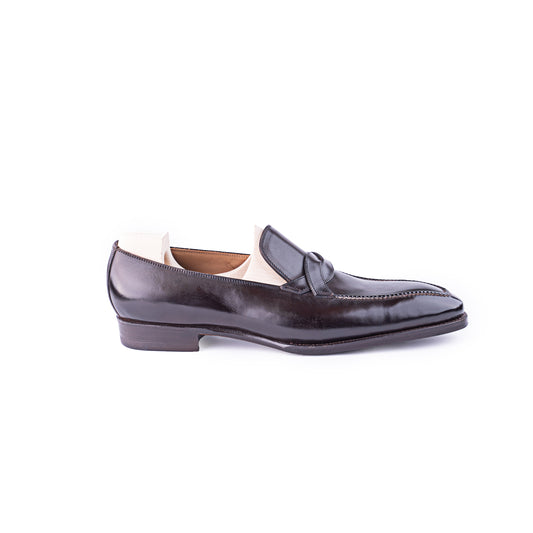 The Entwined Loafer in Dark Brown Crust calf leather