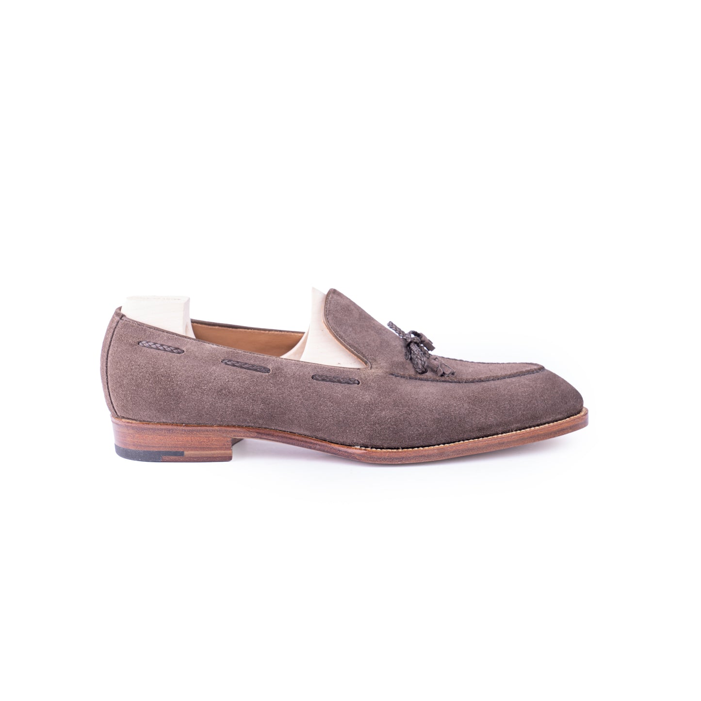 Norwegian slip-on with braided band and tassels