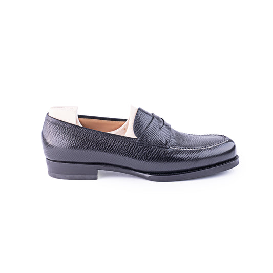 American Penny Loafer with hand stitched apron on Dock last