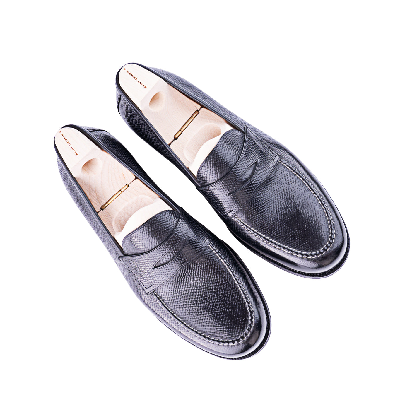 American Penny Loafer with hand stitched apron on Dock last