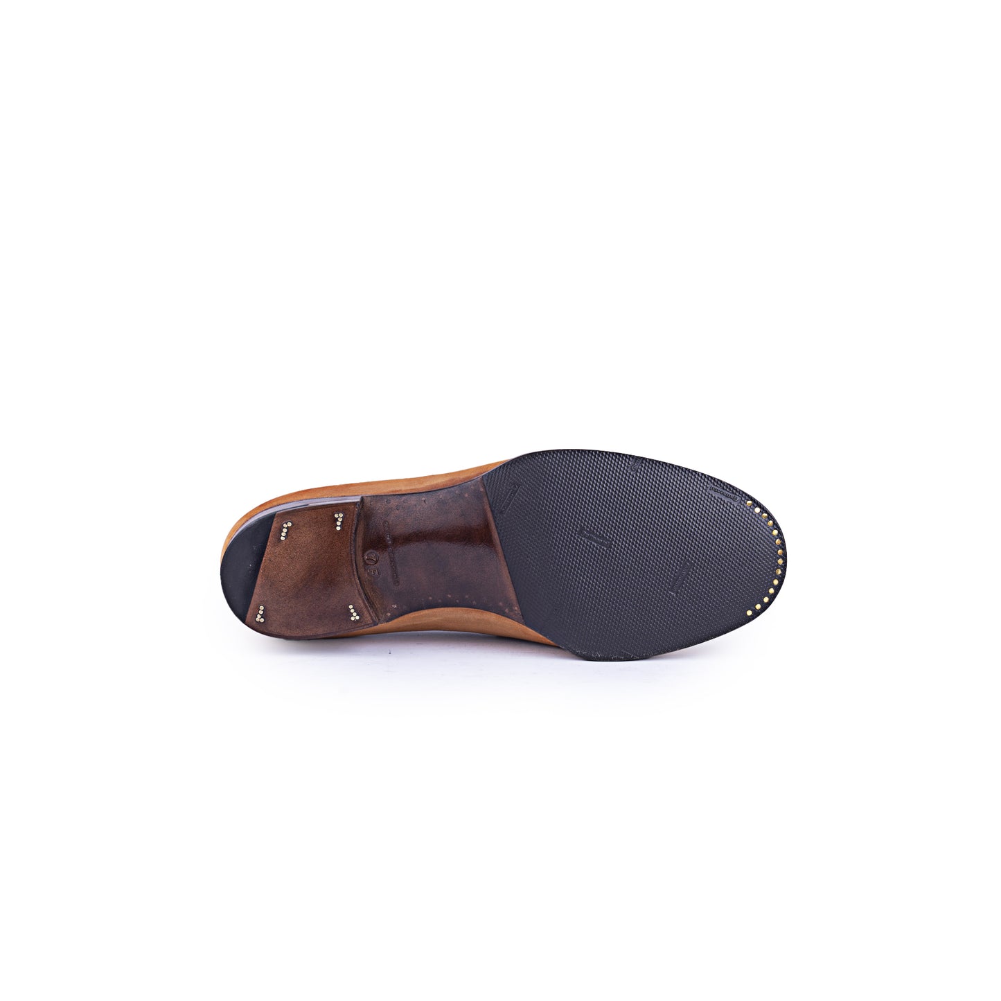 American Penny Loafer with hand stitched apron on Dock last