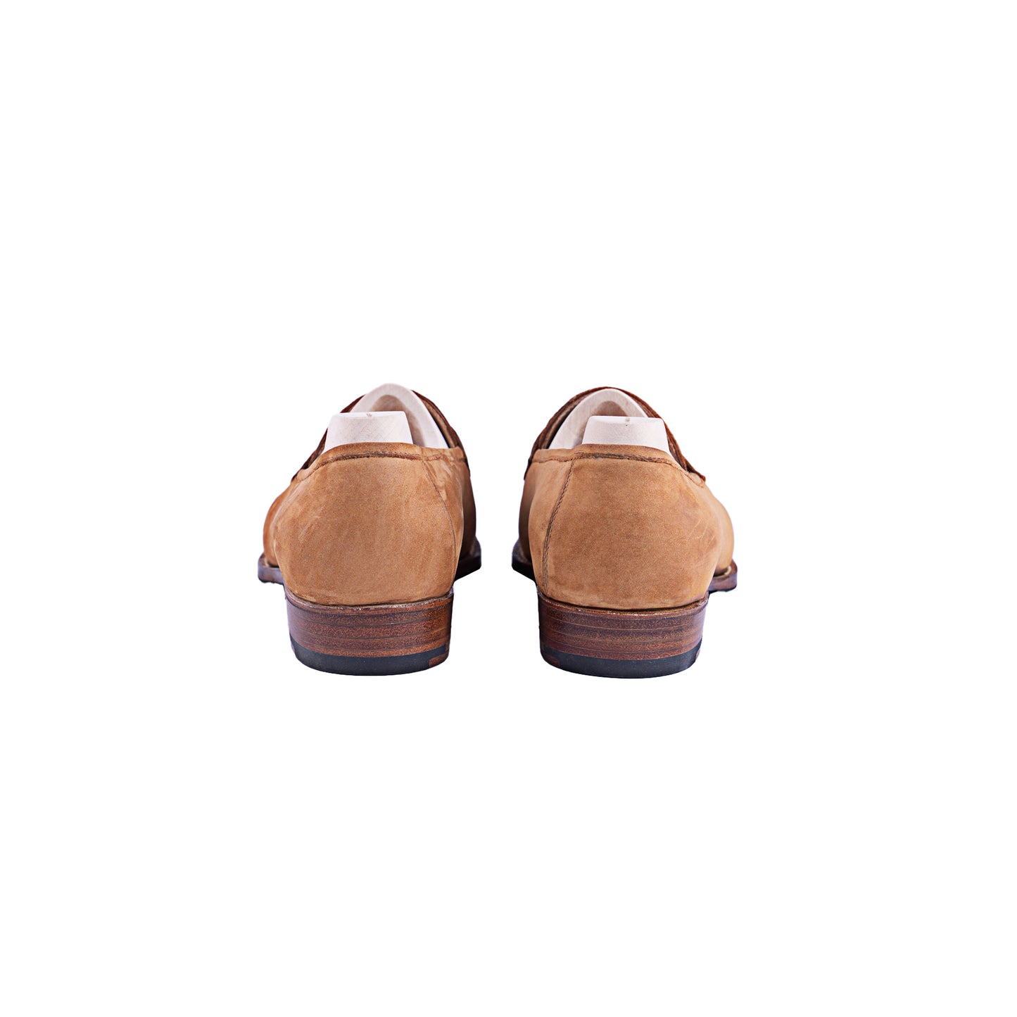 American Penny Loafer with hand stitched apron on Dock last