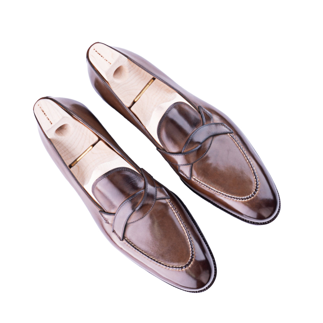 The Entwined Loafer in Crust calf leather