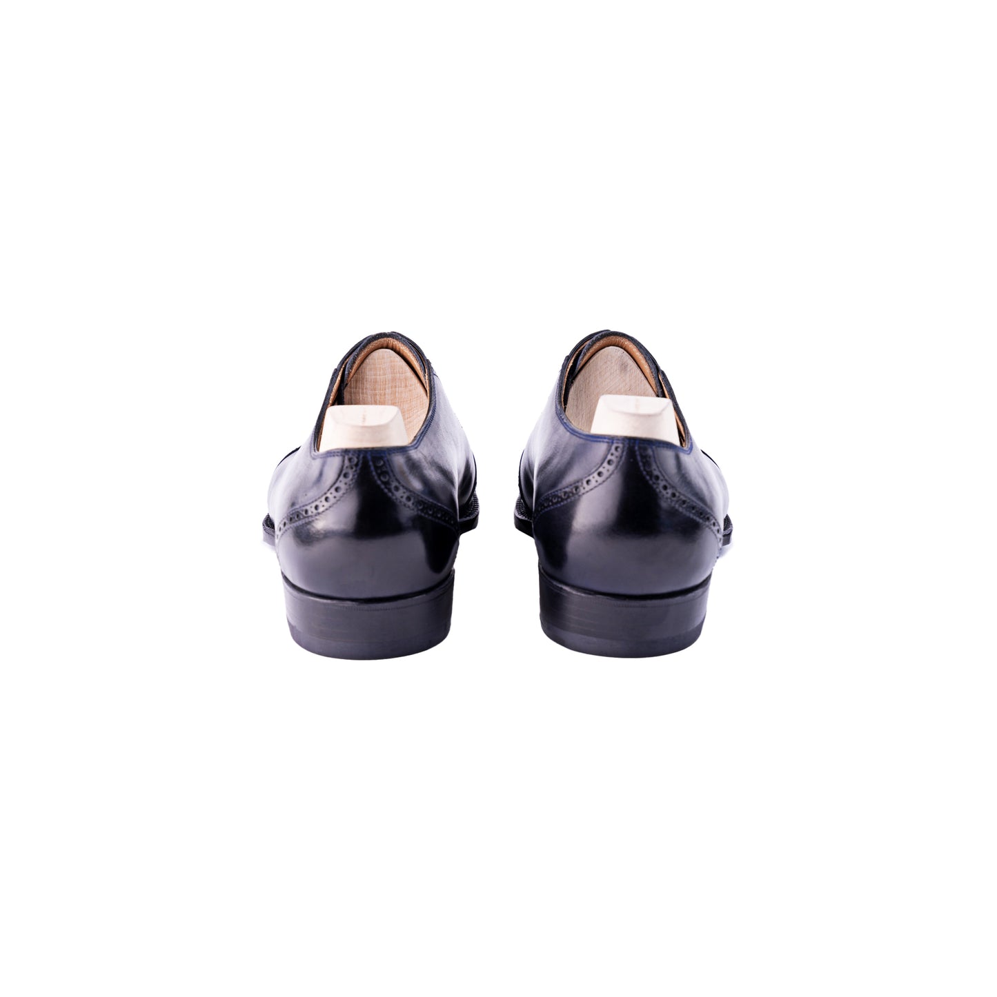 The Queens - Elegant Oxford in dark blue Crust calf leather