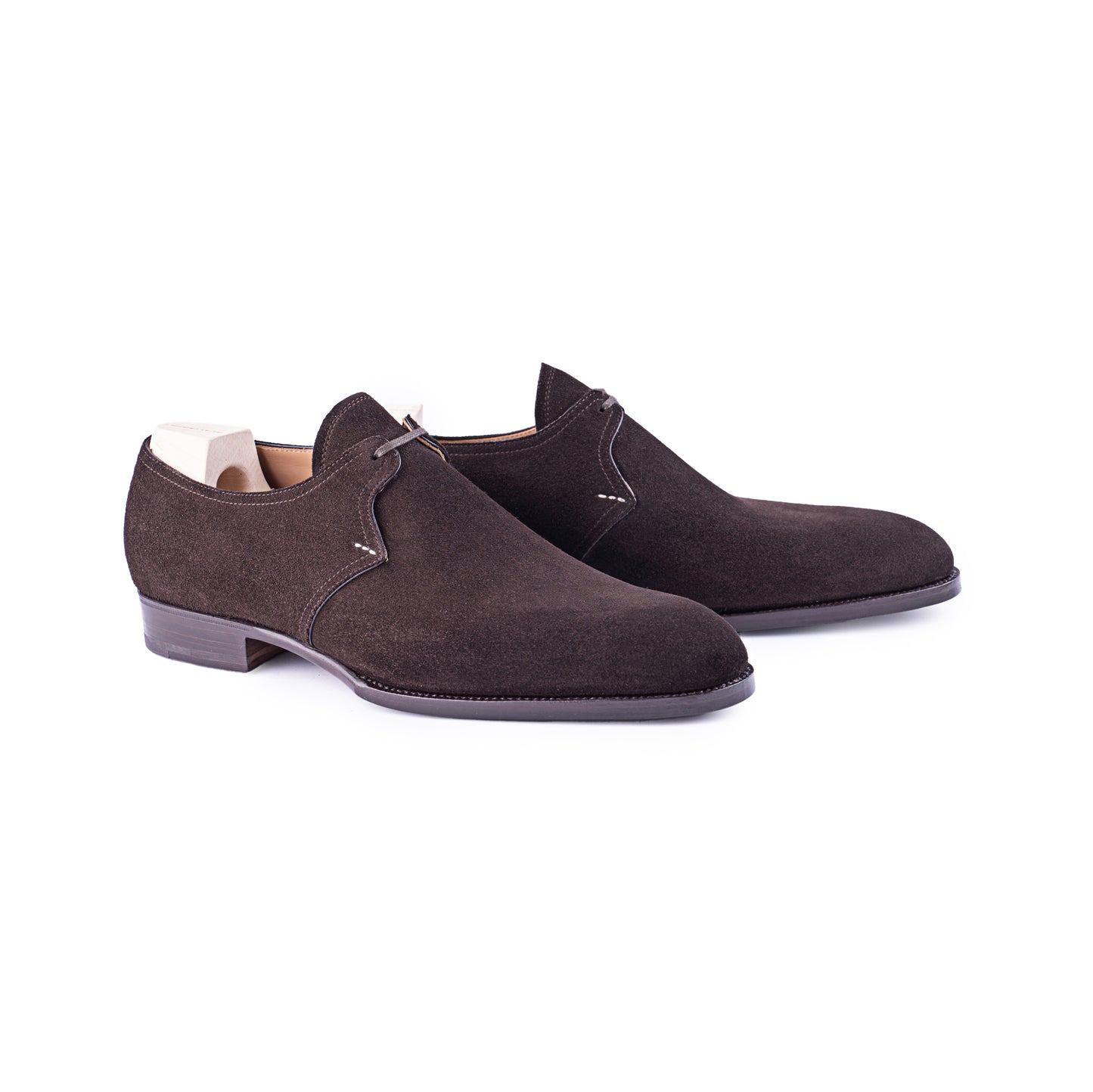 One eyelet Derby with plain tip