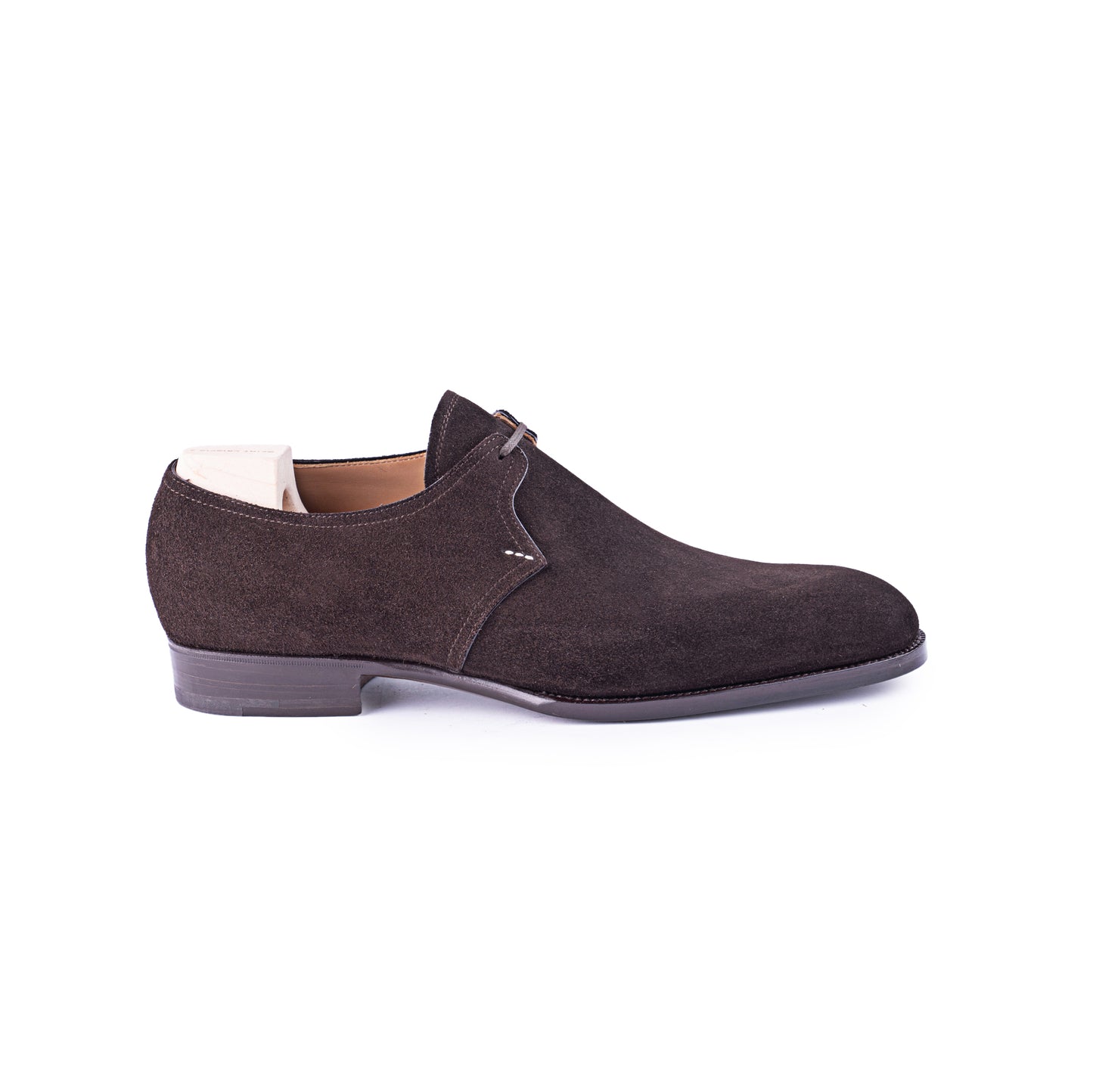 One eyelet Derby with plain tip
