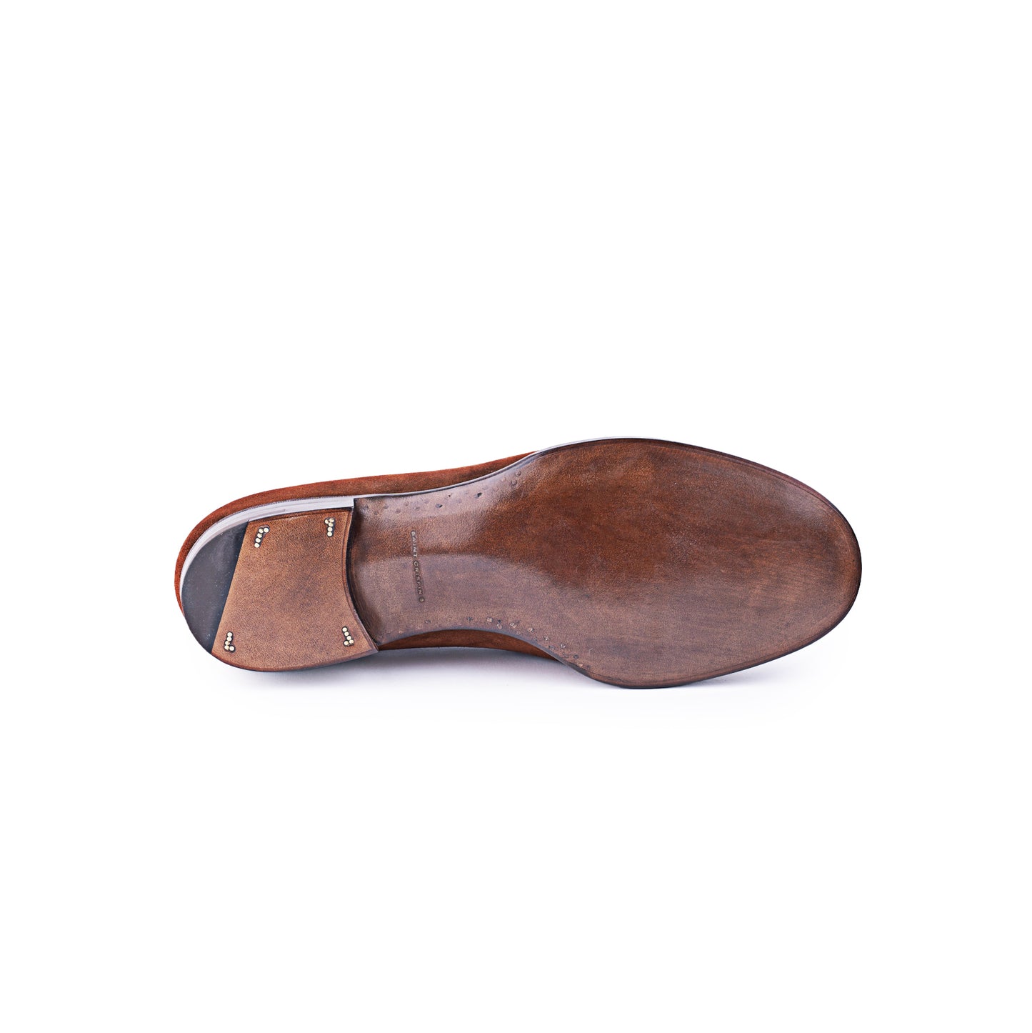 American Penny Loafer with hand stitched apron on Dock last