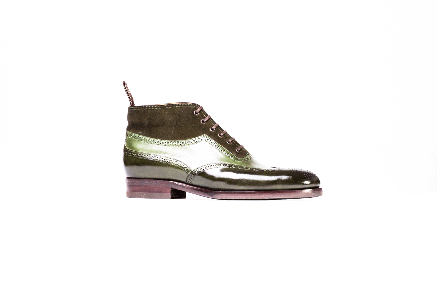 Oxford bootee with brogueing