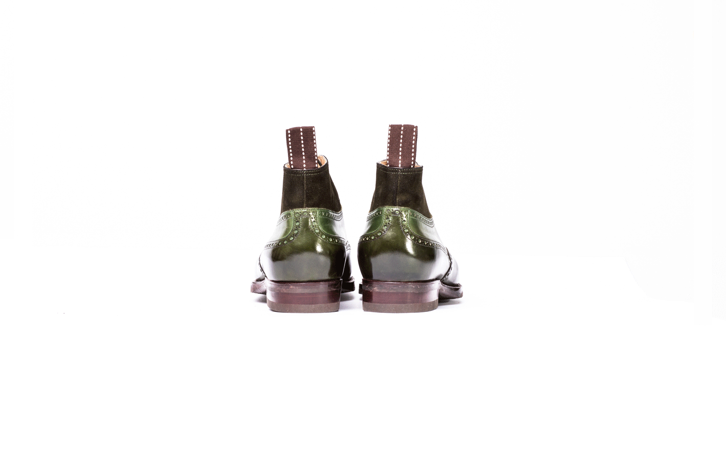 Oxford bootee with brogueing