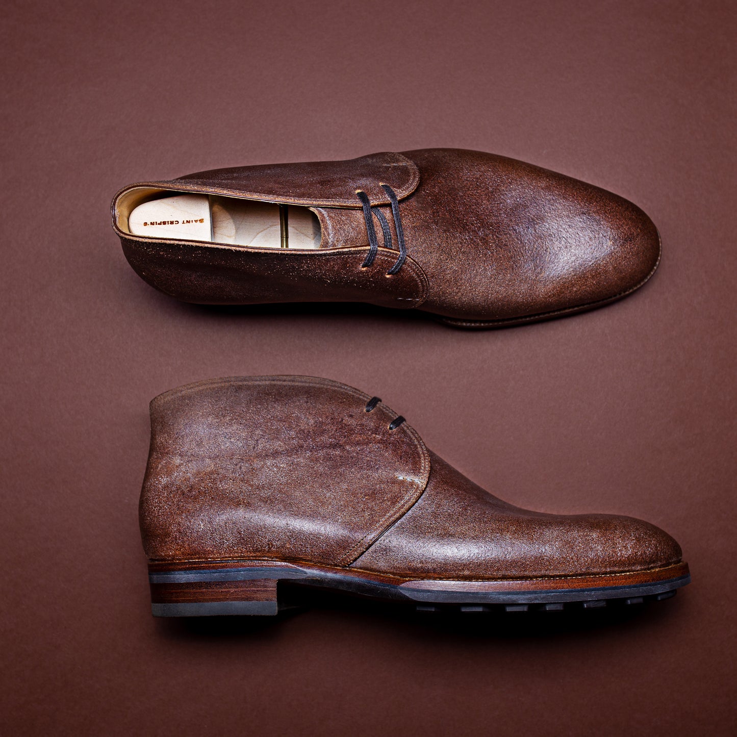 Chukka boots, SC signature in natural Juchtenleder and Ridgeway sole - 11F