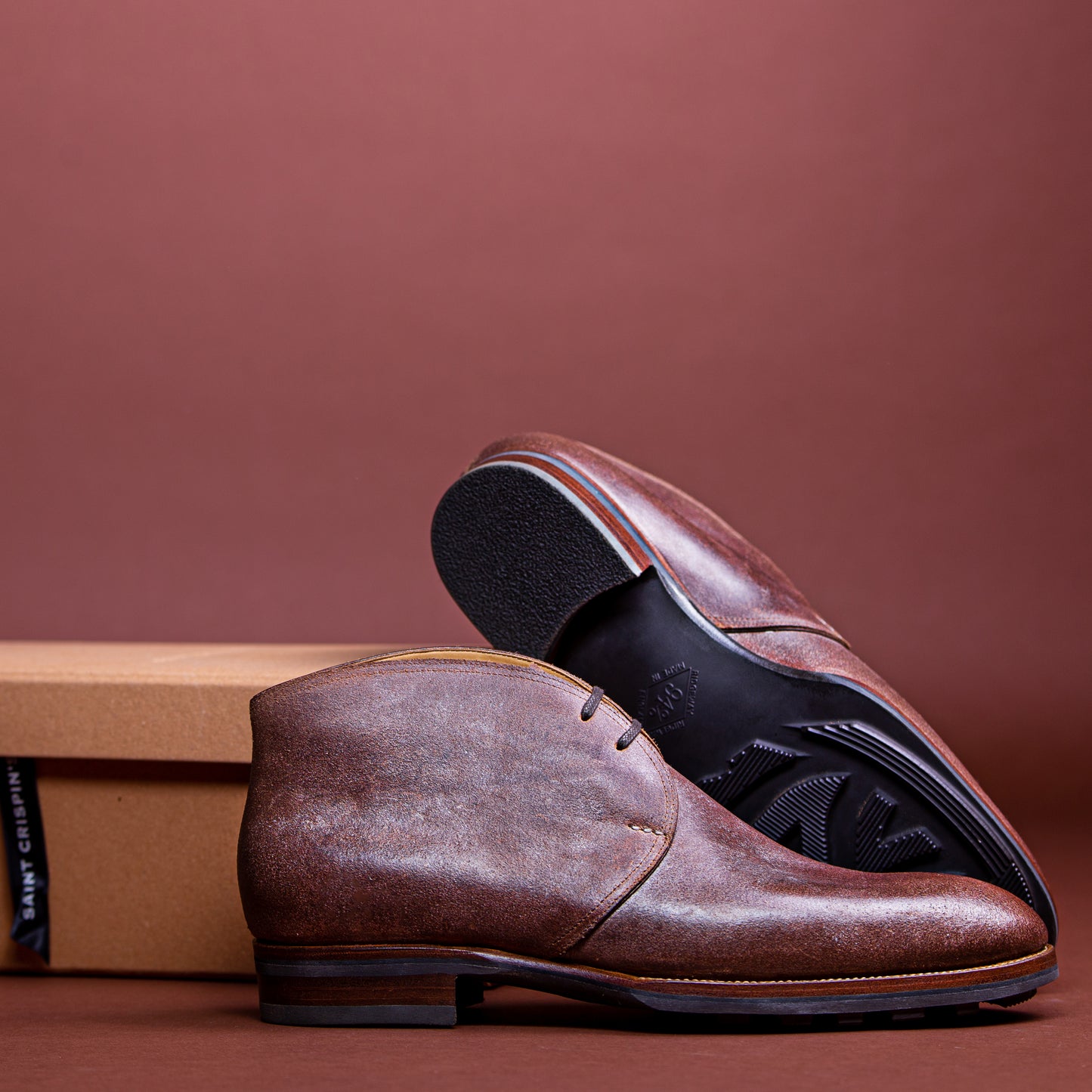 Chukka boots, SC signature in natural Juchtenleder and Ridgeway sole - 11F