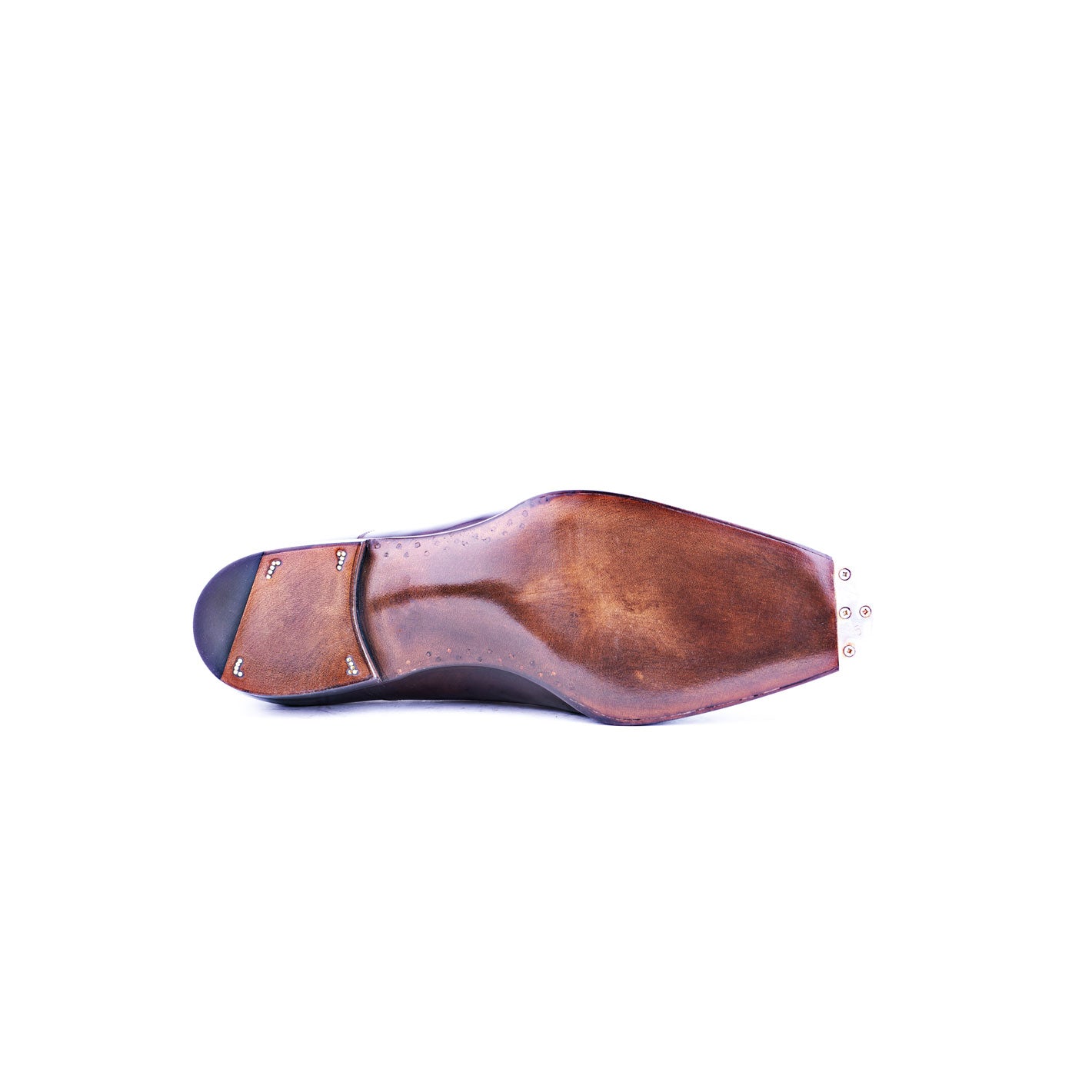 Elegant, plain toe Oxford in dark brown Museum calf