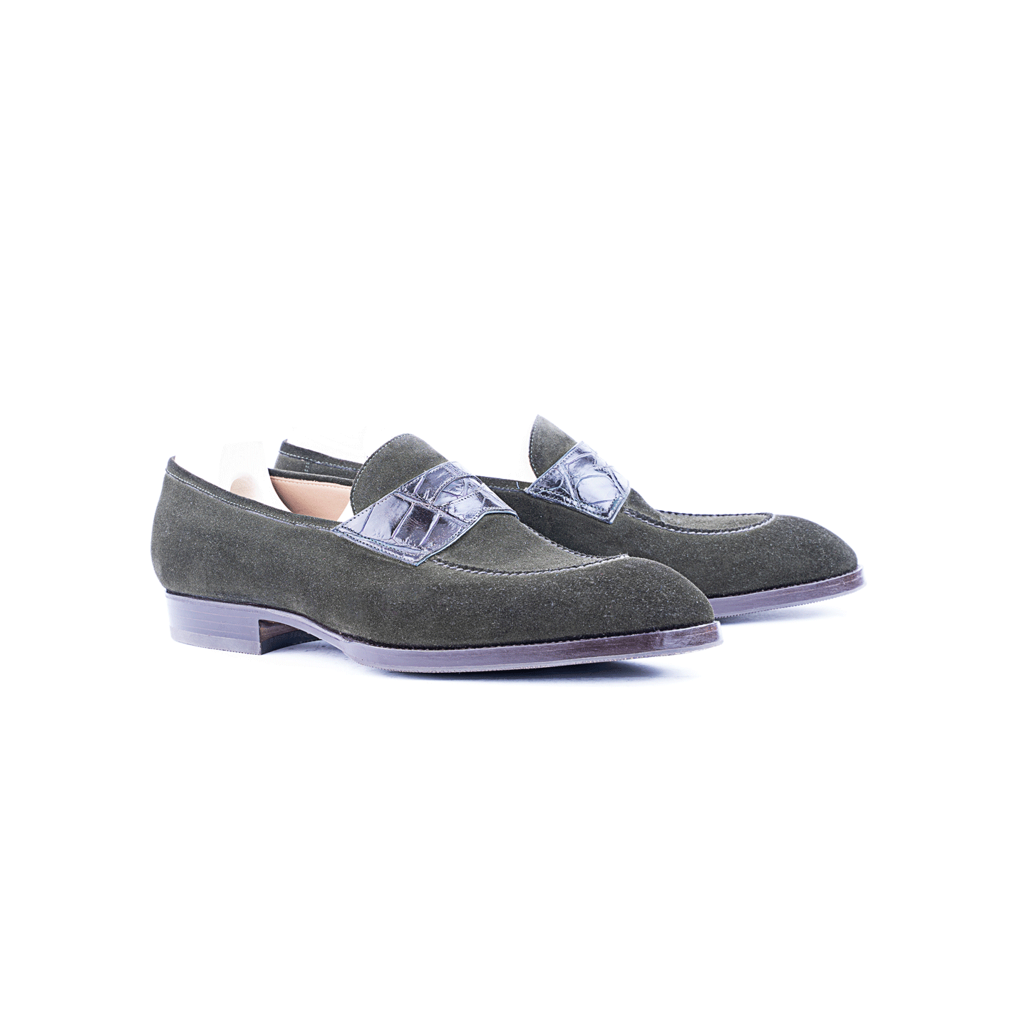 Classic Penny loafer with hand stitched apron Saint Crispin s