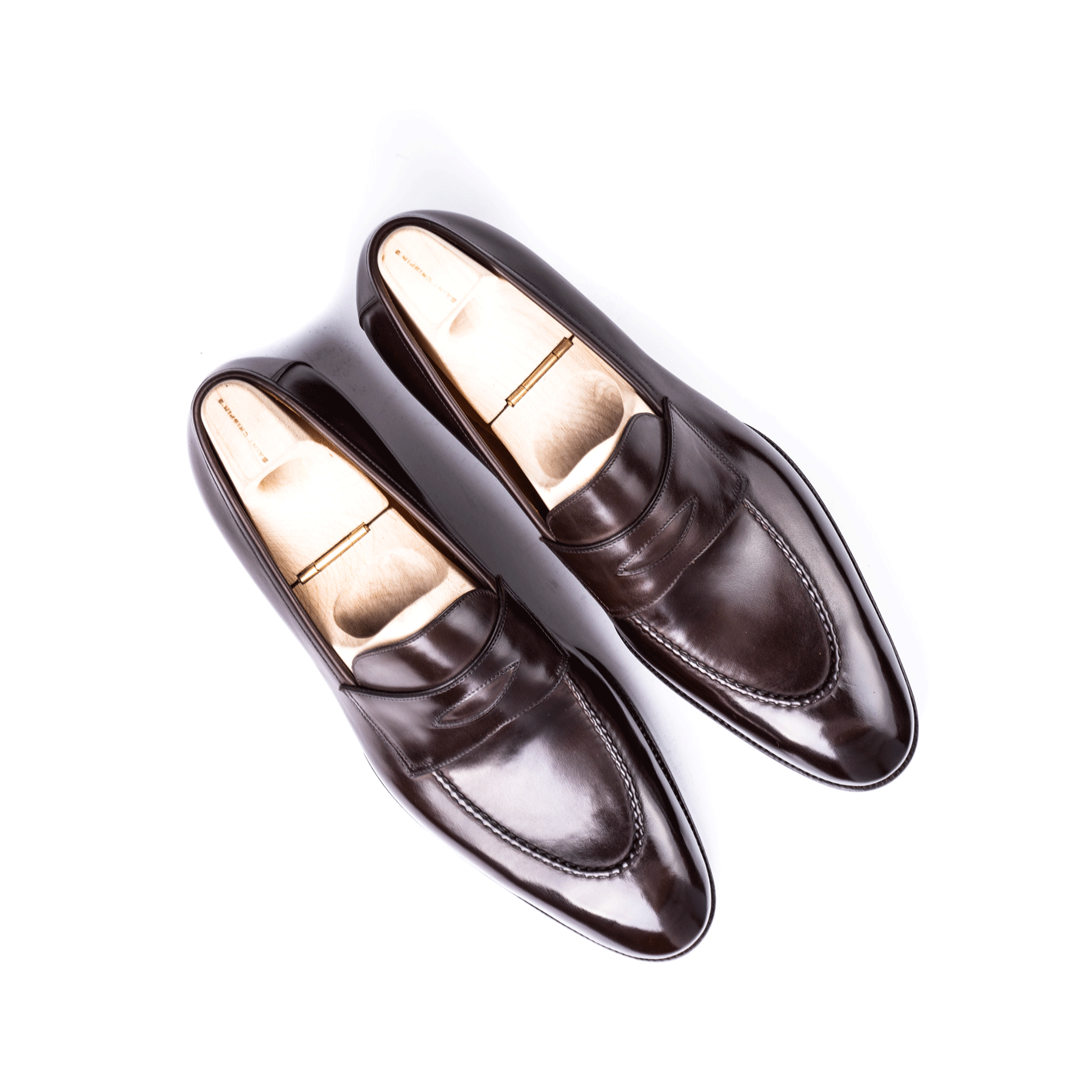 Classic penny loafer in Espresso dark brown Crust calf leather