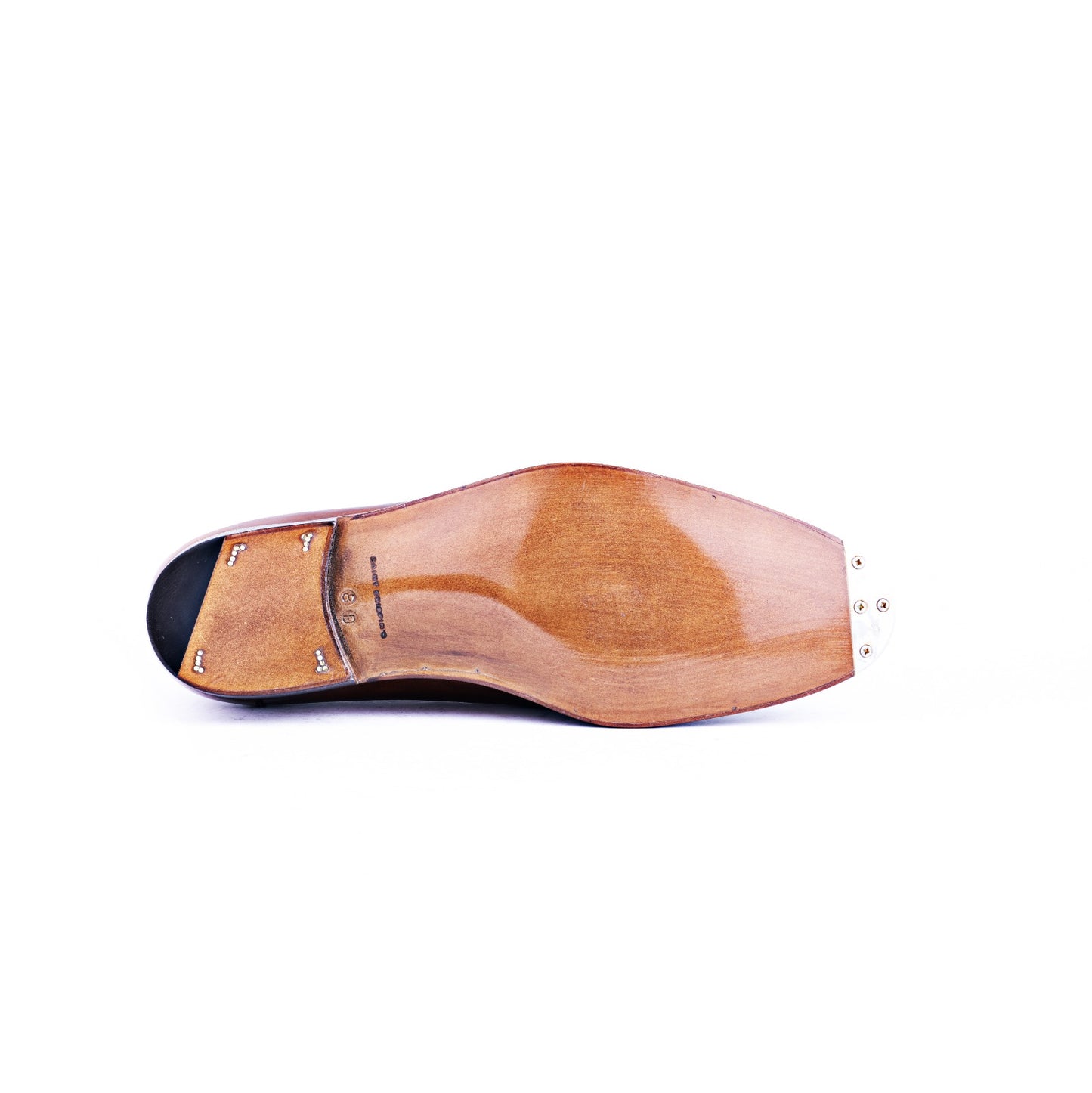 Five eyelet split toe Derby Spectator with Croc apron