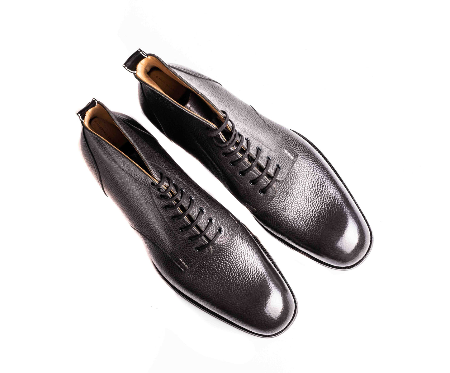 Derby ankle boot with plain tip