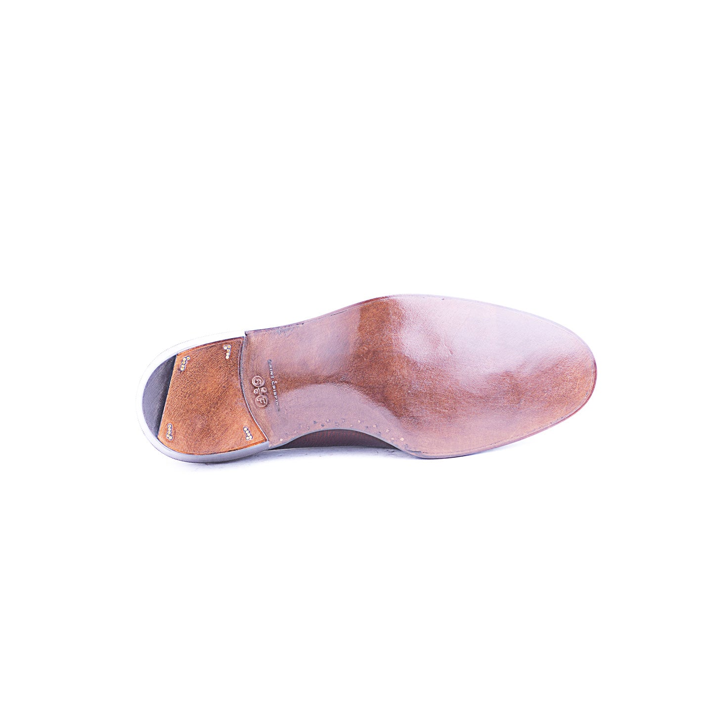 Brogued Oxford with medallion and Higher Cuban Heel