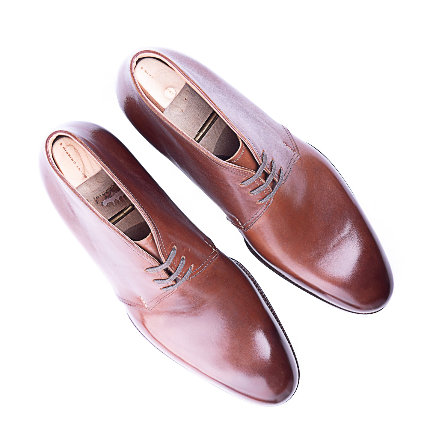 Chukka boots in mid brown Crust calf leahter - 8F