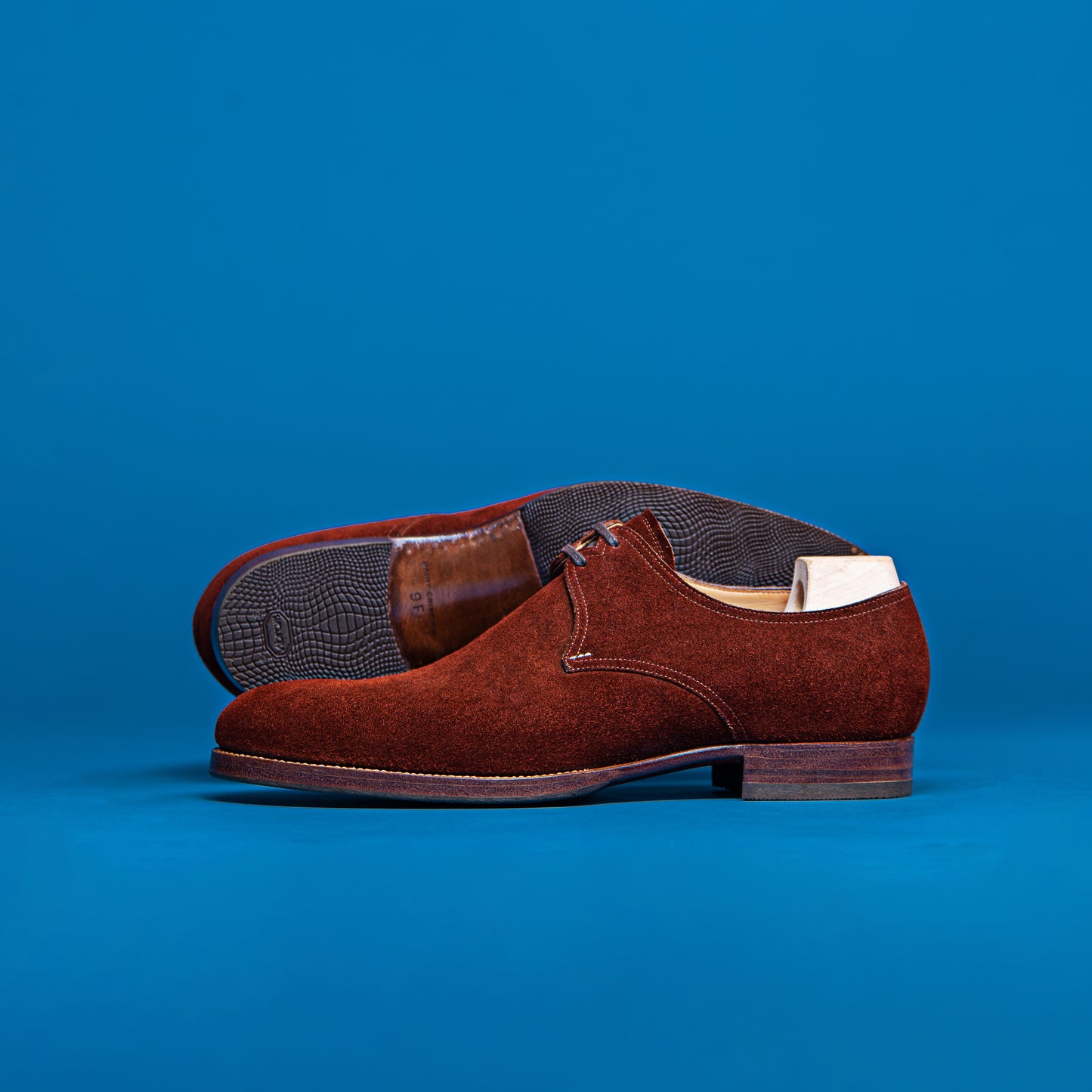 Derby, two eyelets, plain tip - 9F