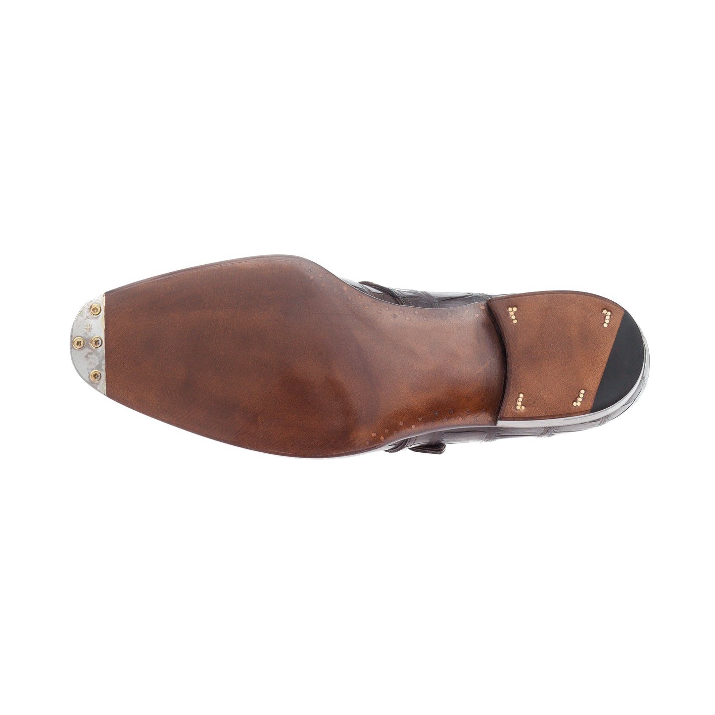 Single buckle Monk with plain tip - Crocodile!