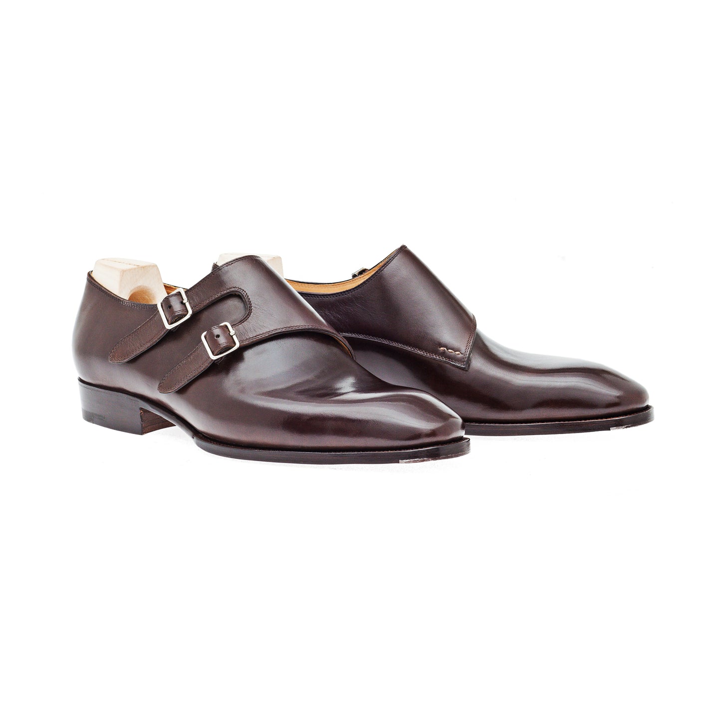 Double buckle Monk with parallel straps