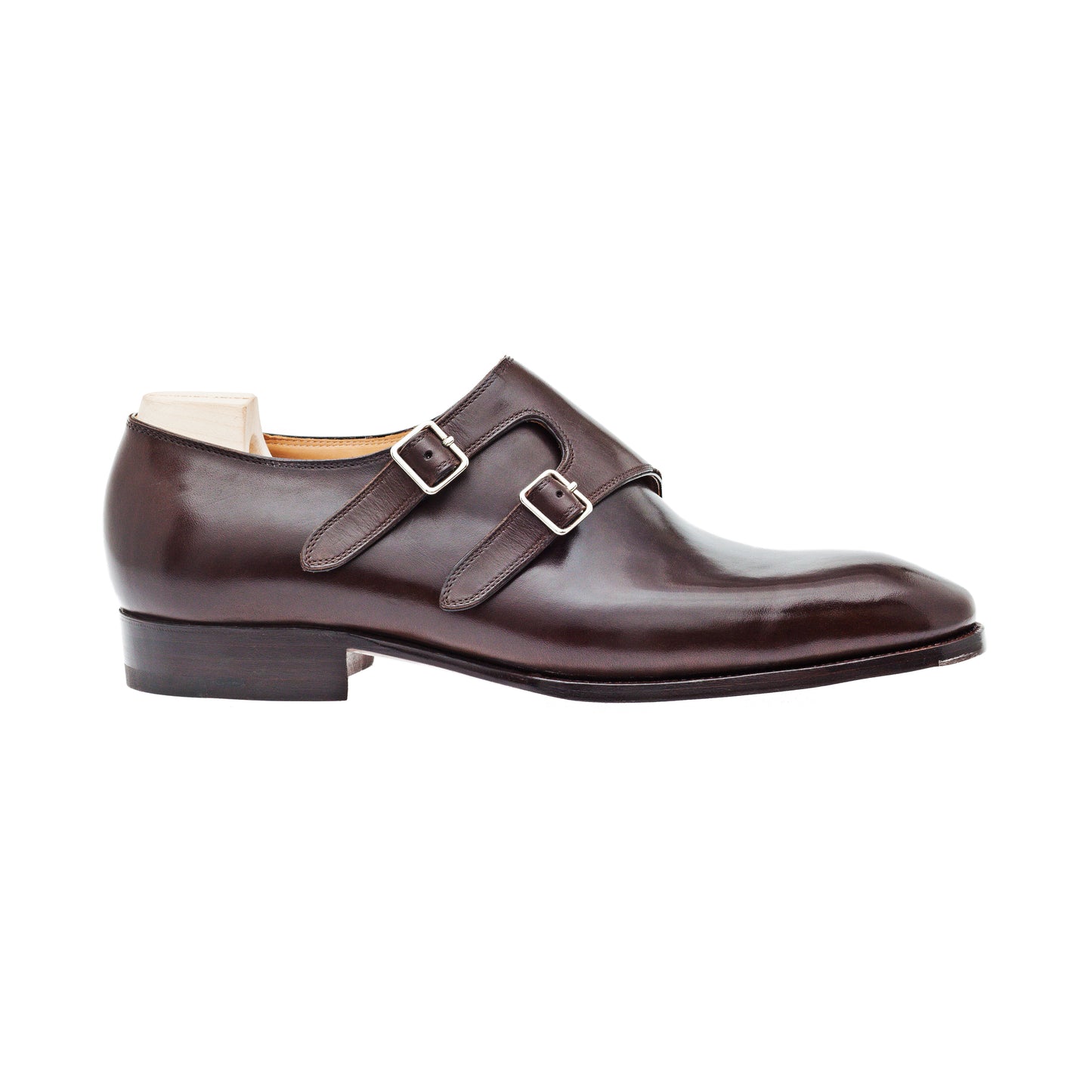 Double buckle Monk with parallel straps