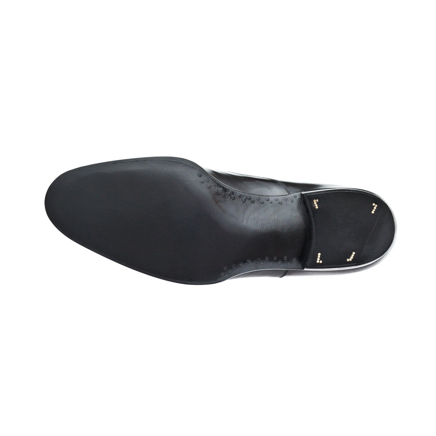 Single buckle monk with topline buckle
