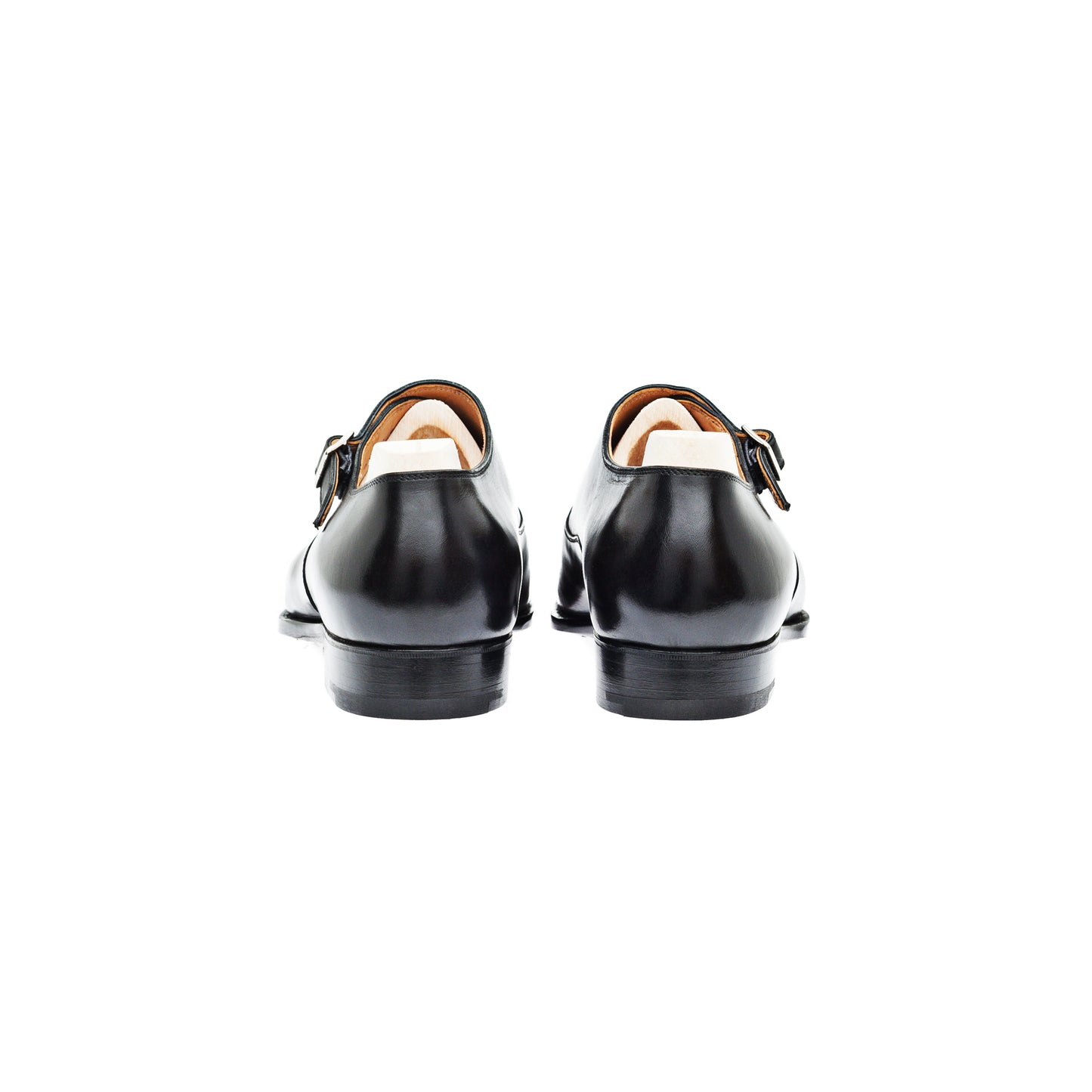 Single buckle monk with topline buckle