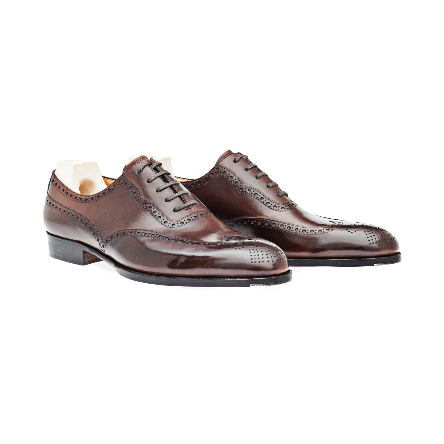 Long will full brogue Oxford in Milkchocolate