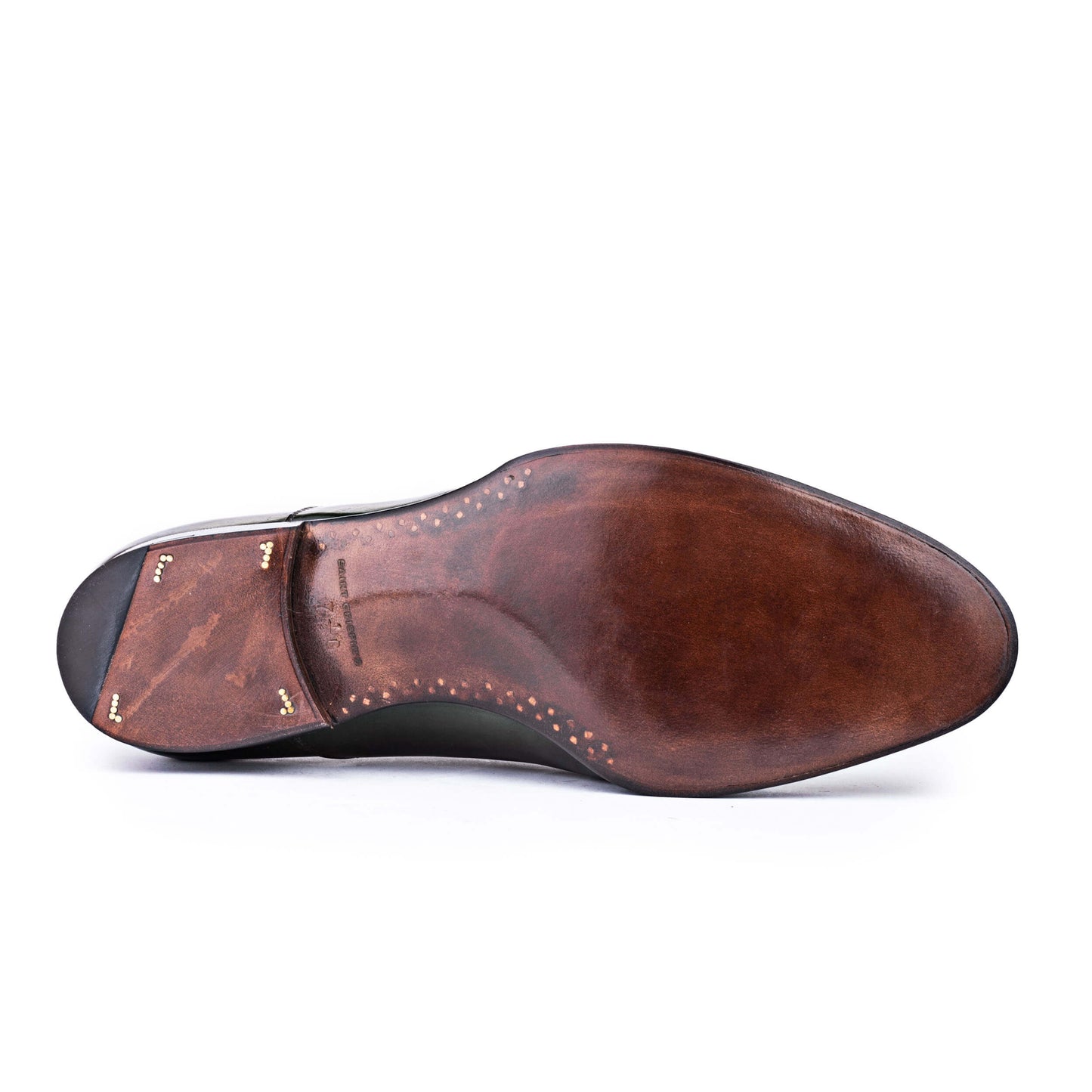 Straight toe cap Oxford with elegant double seam