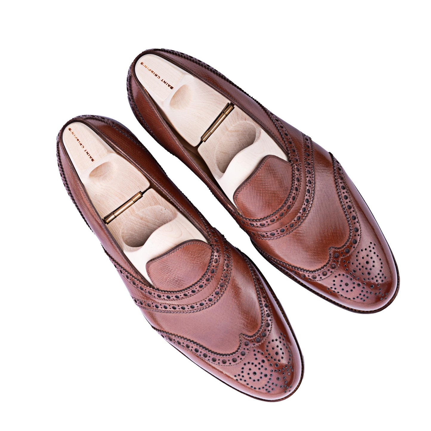 Special loafer with gimped and brogued lines