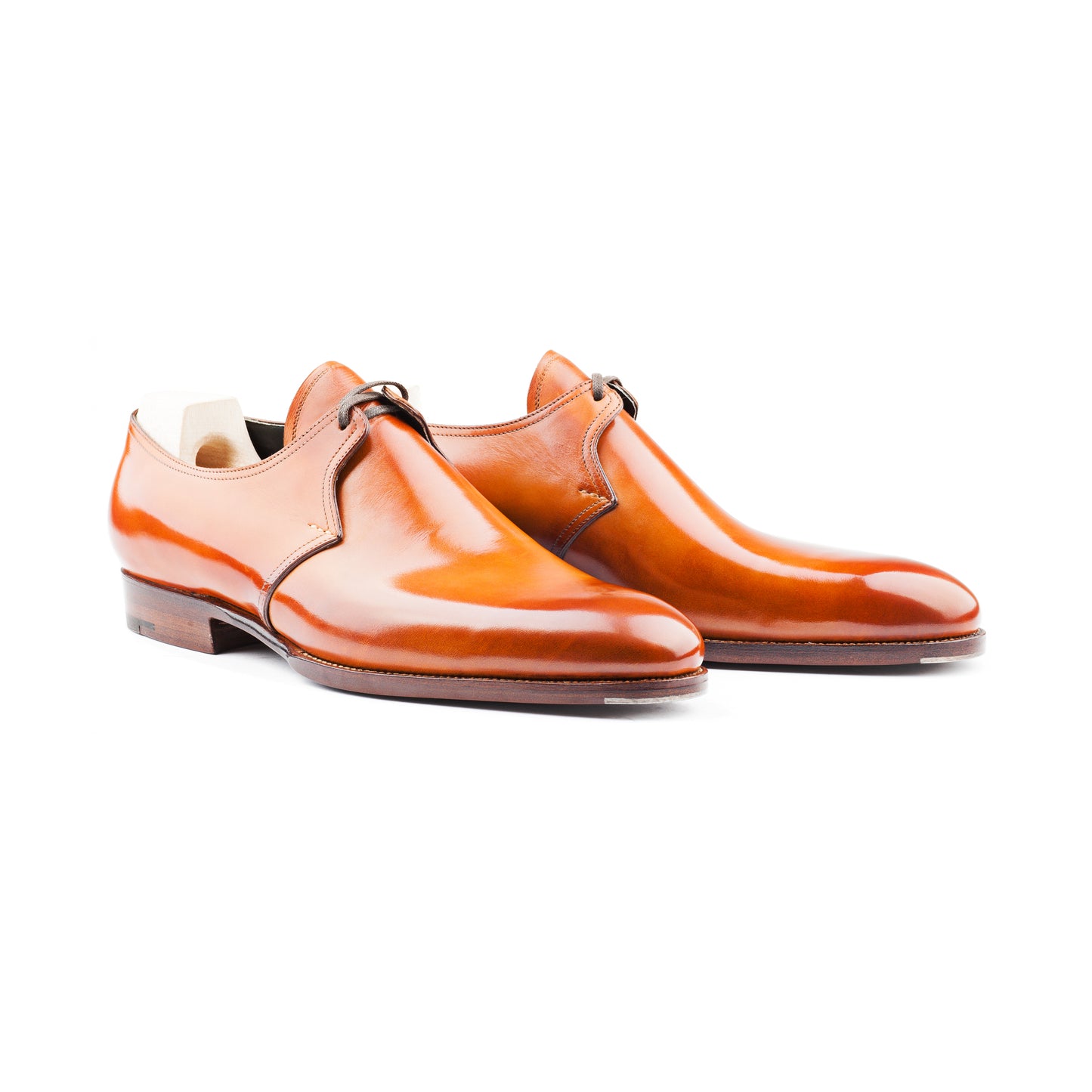 One eyelet Derby with plain tip