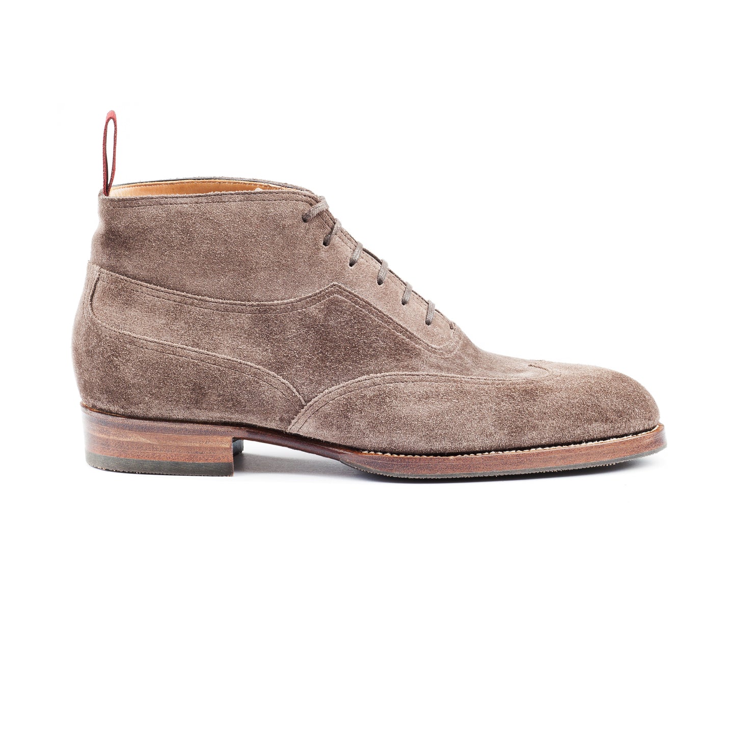 Oxford bootee, plain sewn wing tip