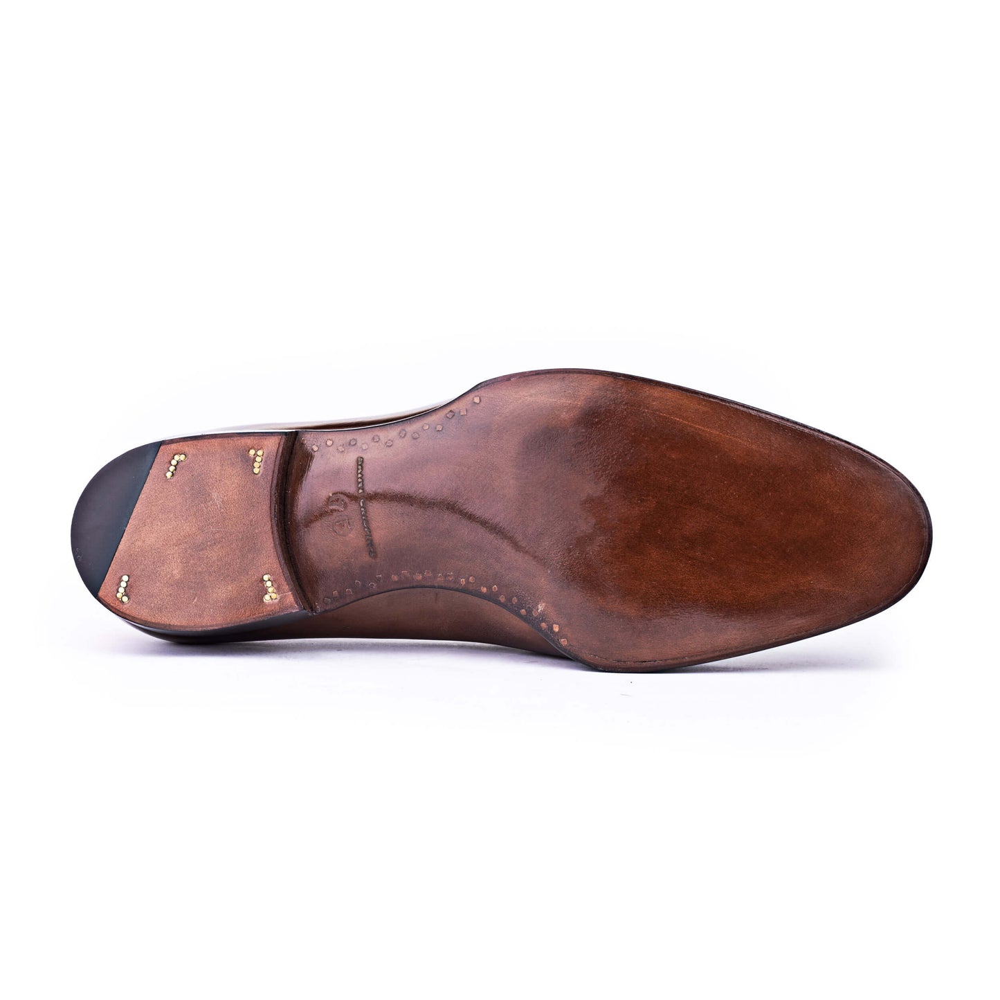 Plain Loafer in mid brown Crust calf leather