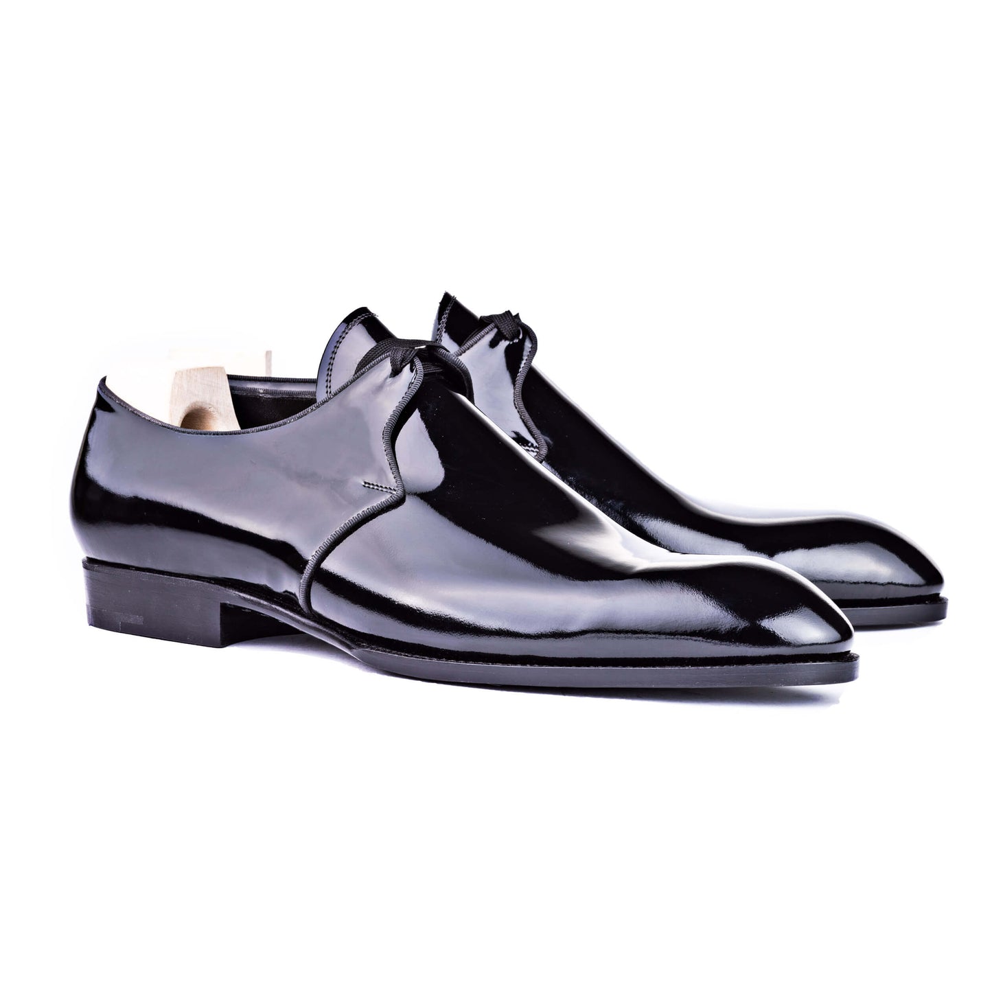 One eyelet Derby with plain tip