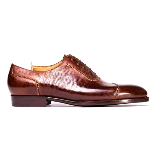 Diamond Cap Toe Oxford in Russian Calf