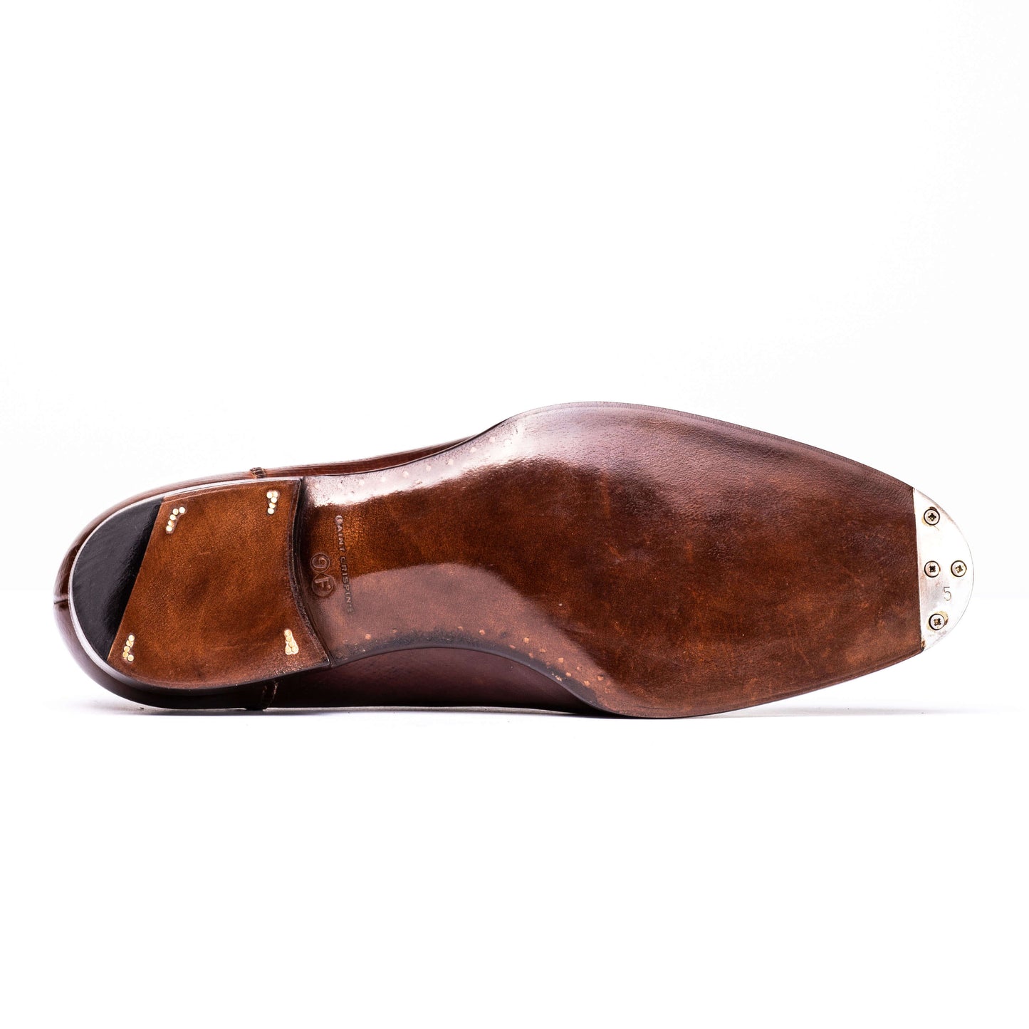 Diamond Cap Toe Oxford in Russian Calf