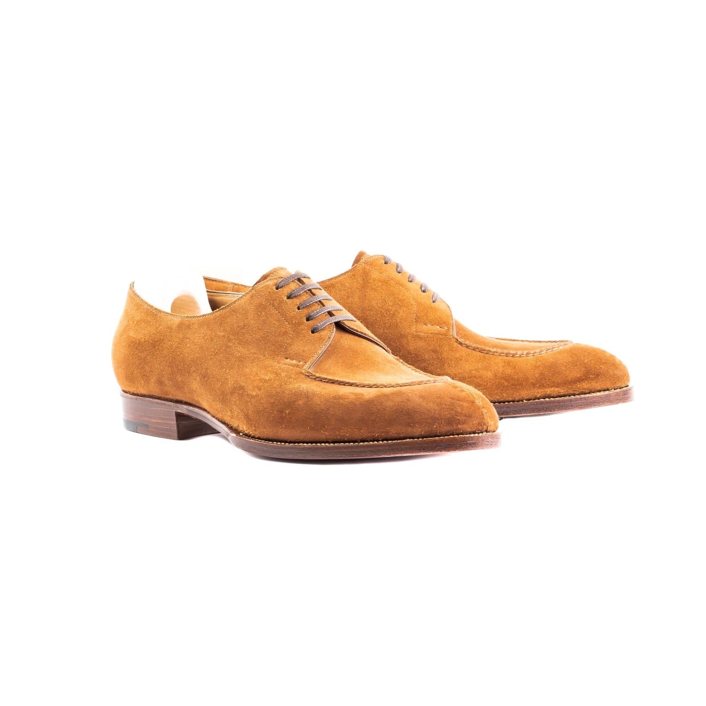 Five eyelet split toe Derby with hand stitched apron