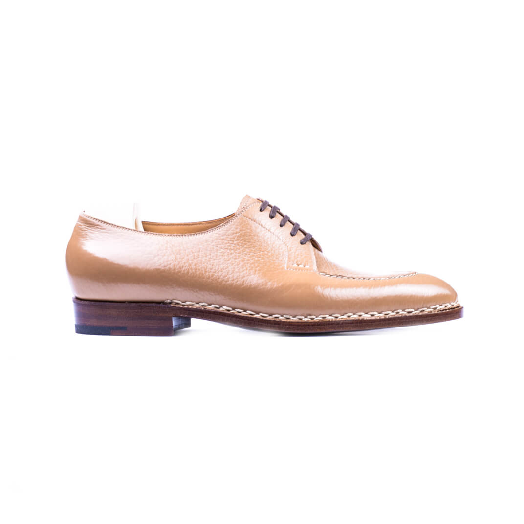 Five eyelet split toe Derby with hand stitched apron - last of line!