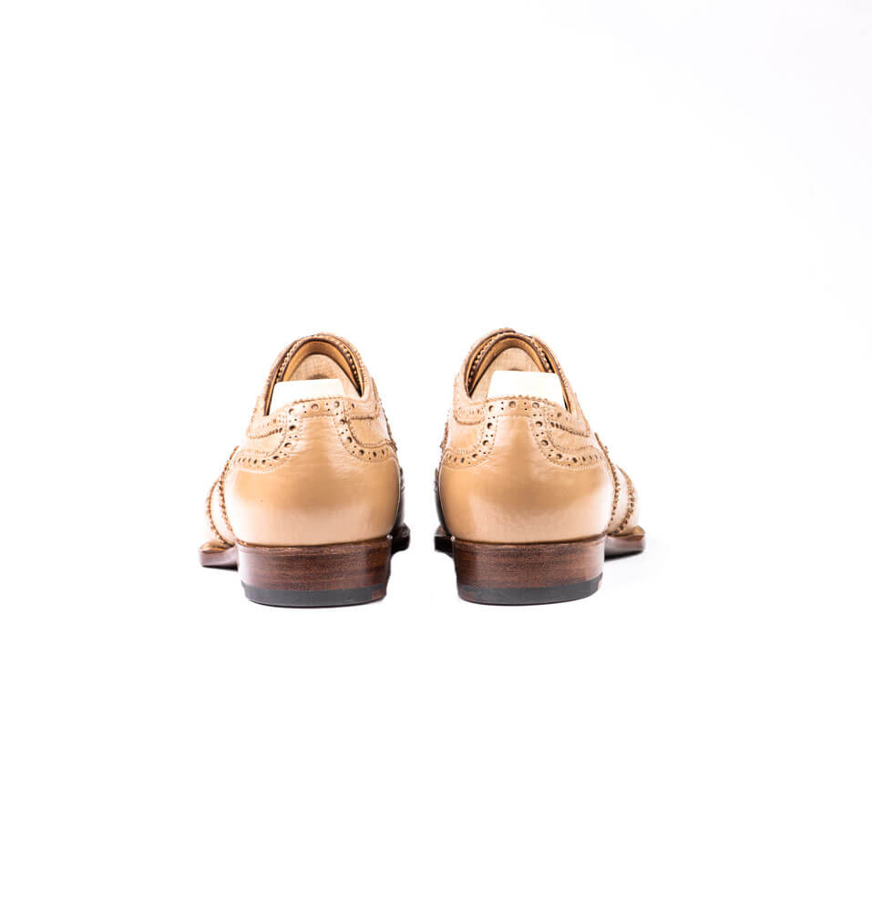 Long wing full brogue Oxford with gimped lines