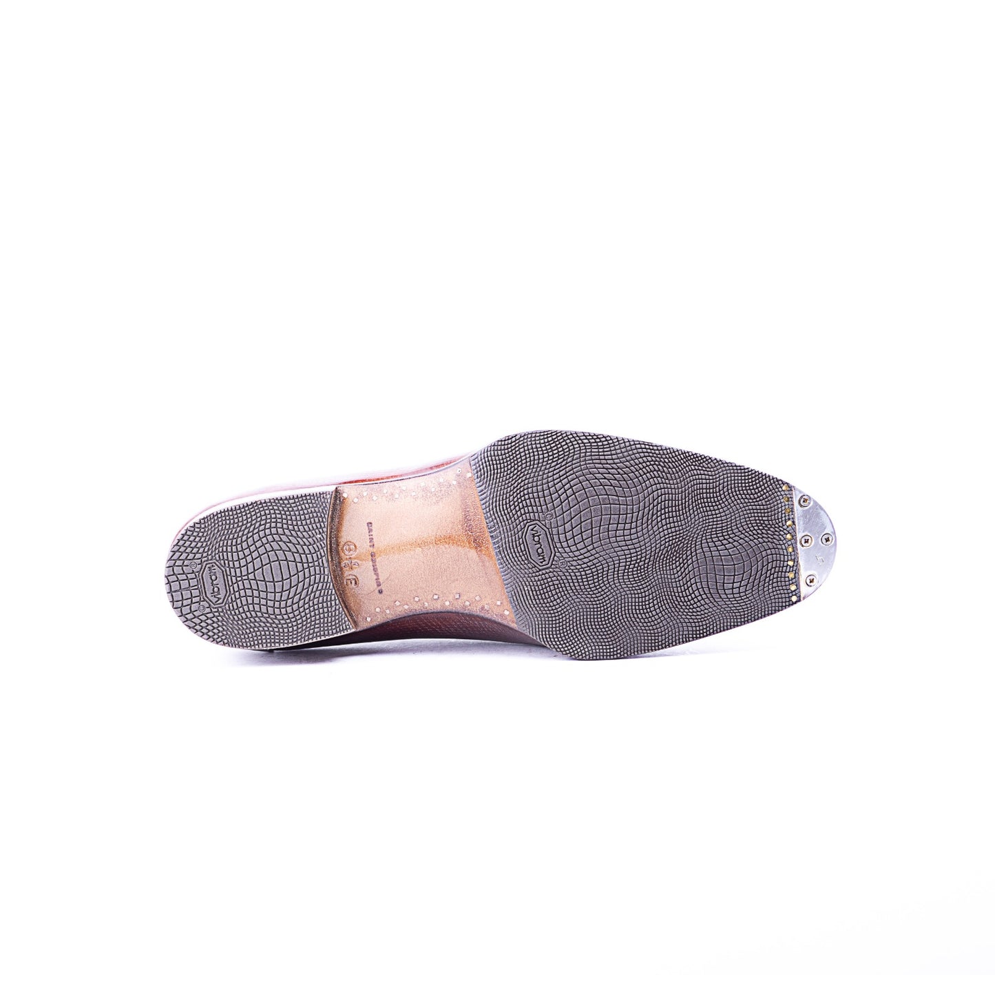Five eyelet split toe Derby with hand stitched apron