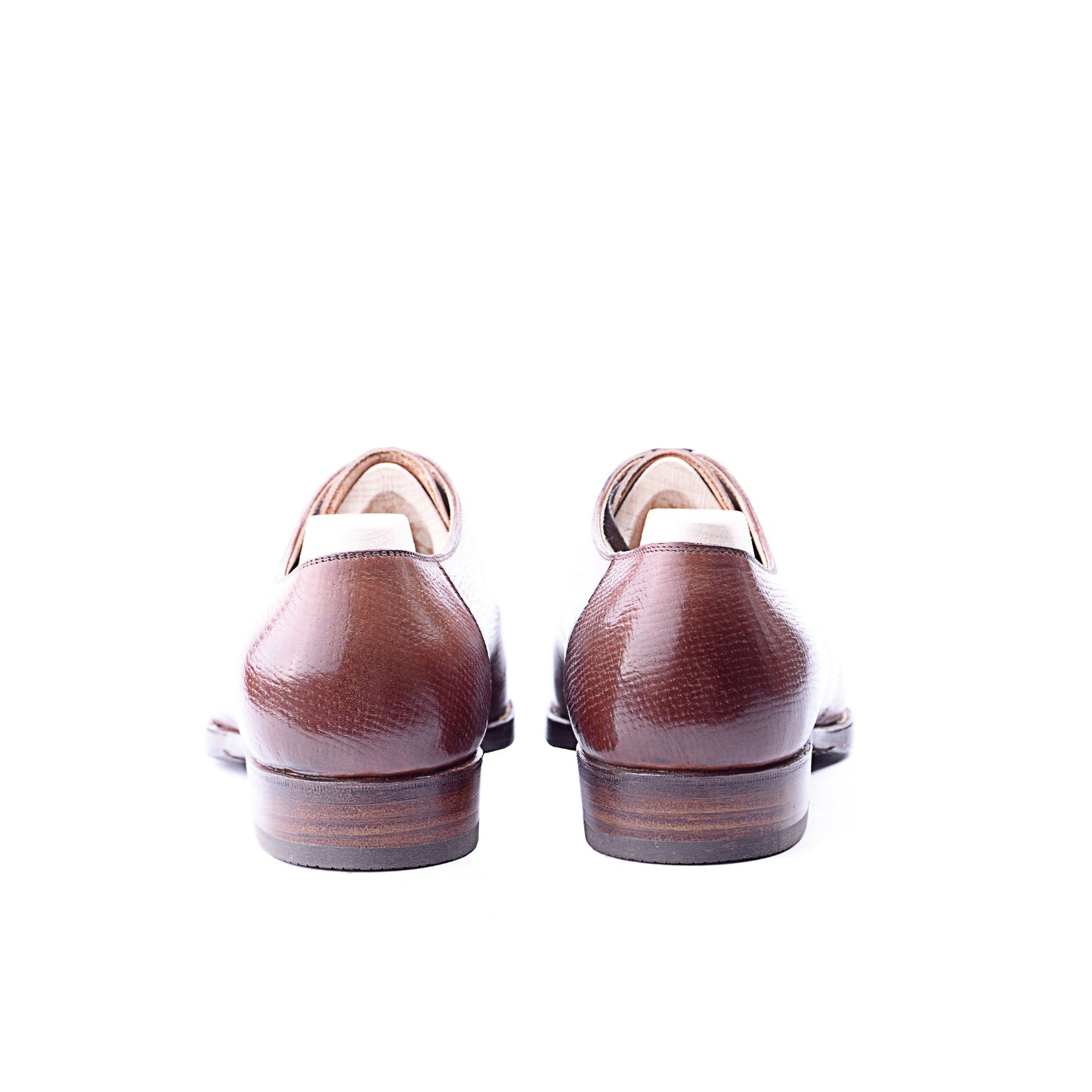 Five eyelet split toe Derby with hand stitched apron